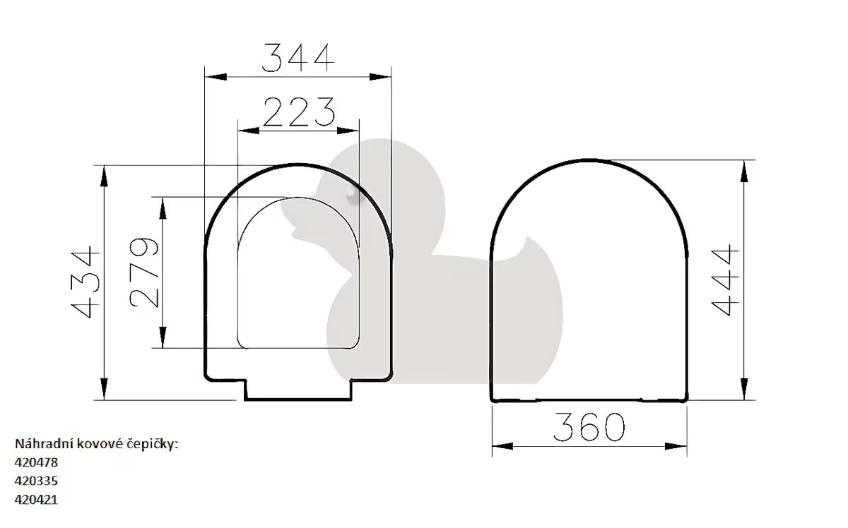 Bijela WC daska Vitra od duroplasta s metalnim šarkama i skrivenim pričvršćenjem