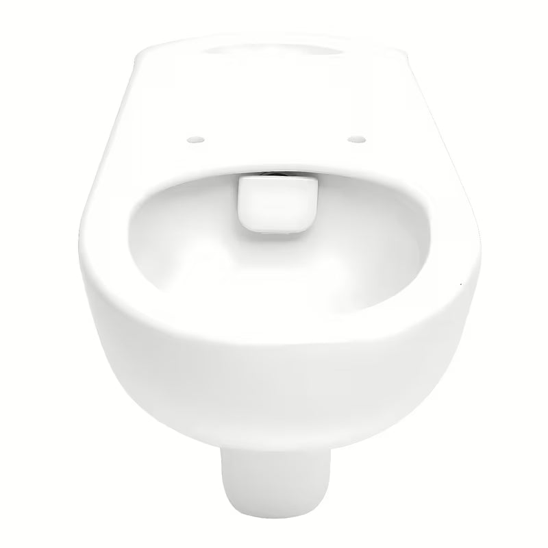 Bijeli viseća WC školjka Vitra s rimless ispiranjem pro lakšeg održavanja