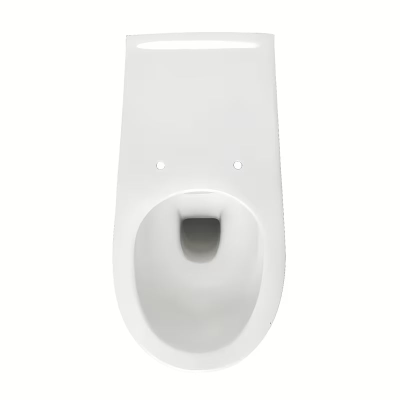 Bijeli viseća WC školjka Vitra s rimless ispiranjem pro lakšeg održavanja