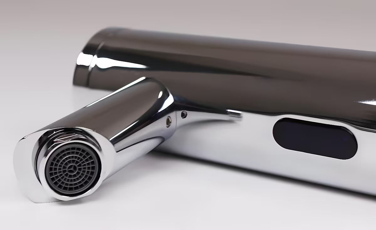 Kromirana beskontaktna senzorska miješalica za umivaonik Weltservis Donner AutoFlow 01 s infracrvenim aktiviranjem