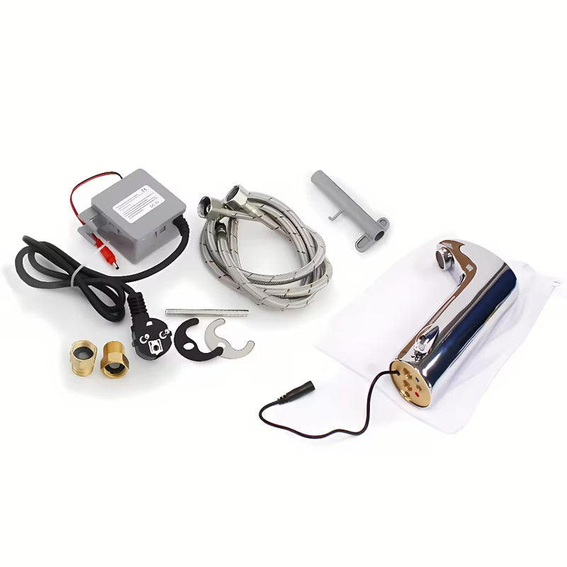 Kromirana senzorska stojeća miješalica za umivaonik Weltservis Donner s infracrvenim aktiviranjem