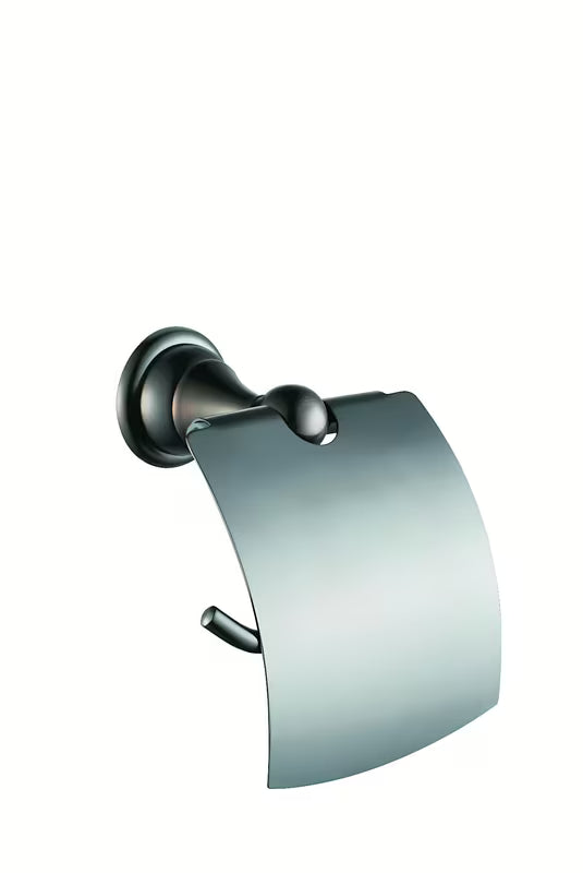 Zidni mesingani držač toaletnog papira WF Industrial u završnoj obradi dark-metal