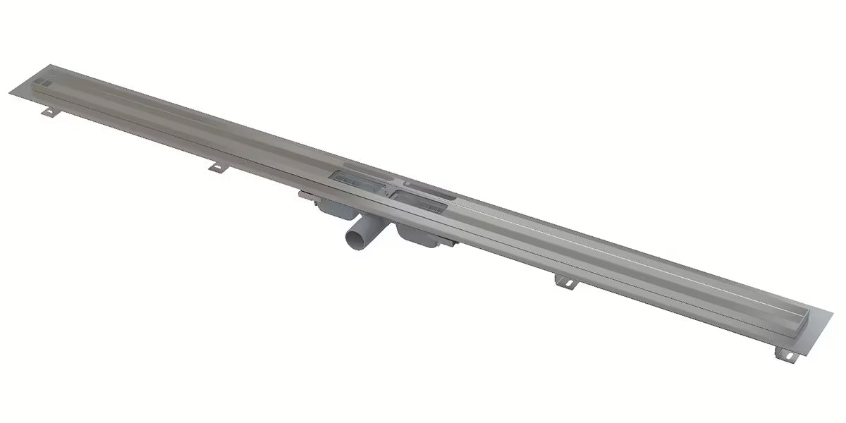 Nehrđajući tuš kanalica Alca APZ101 pro za tuš u razini poda, duljina rešetke 145 cm.