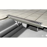 Nehrđajući tuš kanalica Alca Chrome 95 cm pro odvodnju tuševi u razini poda