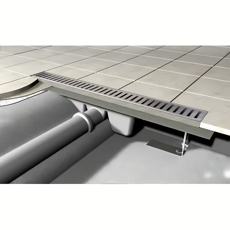Nehrđajući tuš kanalica Alca Chrome 95 cm pro odvodnju tuševi u razini poda