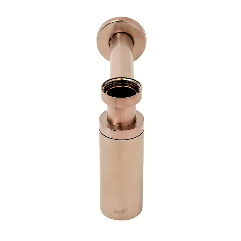Alca Individual sifon za umivaonik DN32 u izvedbi rose gold mat s metalnom rozetom