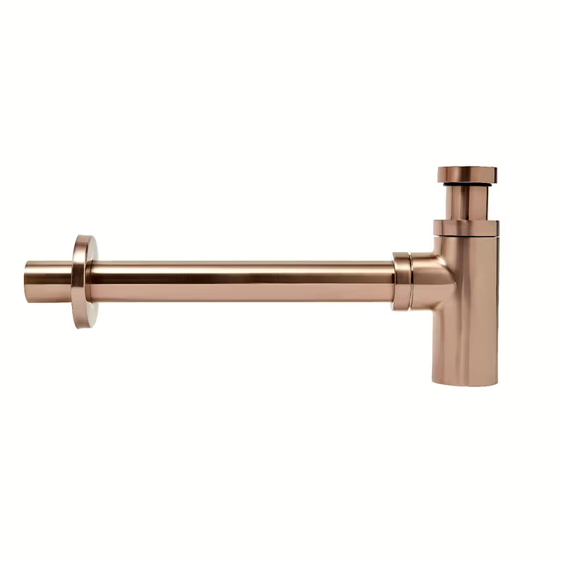 Alca Individual sifon za umivaonik DN32 u izvedbi rose gold mat s metalnom rozetom
