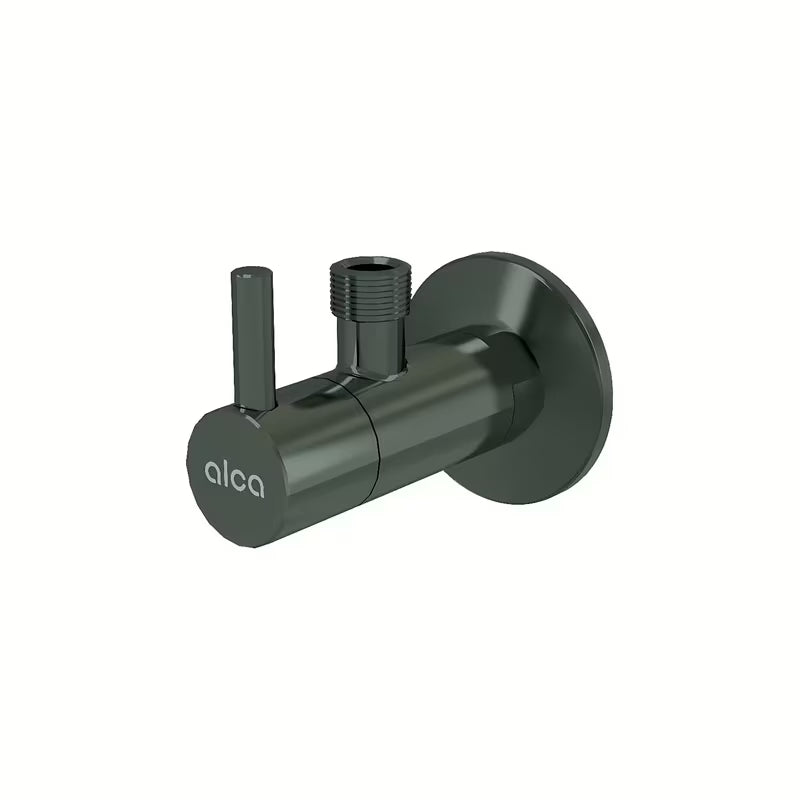 Kutni ventil Alca Individual s filtrom u gun metal sjaj izvedbi pro nadžbukna montaža