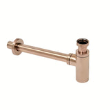 Alca Individual sifon za umivaonik DN32 u izvedbi rose gold mat s metalnom rozetom