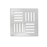 Podni sifon/slivnik Alca pro okvir 150×150 mm s masivnom rešetkom od nehrđajućeg čelika