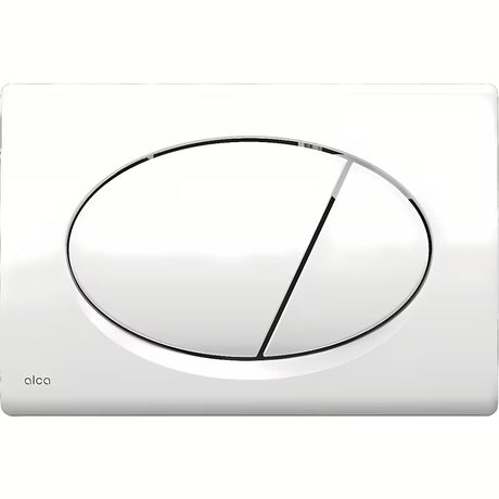 Bijele tipka za aktiviranje Alca M70 pro predzidni instalacijski sustavi i WC školjke vodokotlići pro za ugradnju u zid.