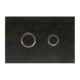 Crno-matni tipka za aktiviranje Alca pro vodokotlića Alcaplast iz serije Metal.