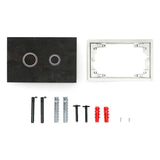 Crno-matni tipka za aktiviranje Alca pro vodokotlića Alcaplast iz serije Metal.