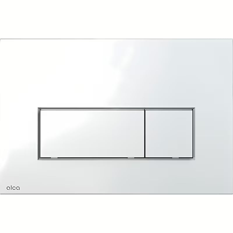 Tipka za Aktiviranje Alca Chrome u izvedbi krom-sjaj pro predzidni instalacijski sustavi i WC školjke vodokotlići pro za ugradnju u zid.