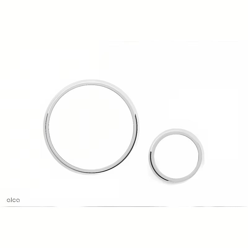 Bijela tipka za aktiviranje Alca M770 pro dvokoličinsko mehaničko ispiranje, s niskim profilom 5,5 mm.