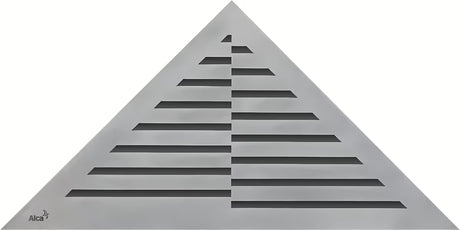 Nehrđajući rešetka Alca Time u dekoru zebra s četkanom mat površinom pro podni kanal ARZ1.