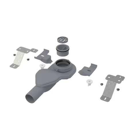 Sivi rotirajući sifon Alca pro podni kanali APZ13 s ugradbenom visinom od 54 mm