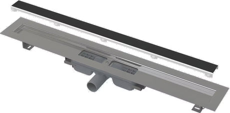 Nehrđajući tuš kanalica Alca s rešetkom pro za umetanje pločica bez okvira i sa sifonom.