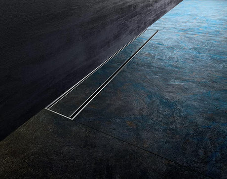 Nehrđajući tuš kanalica Alca APZ23 u duljini 85 cm pro za podnu ugradnju u tuš-kabini.