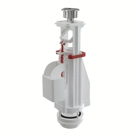 Odvodni ventil Alca u krom izvedbi pro za keramičke vodokotliće s DualFlush tipkom