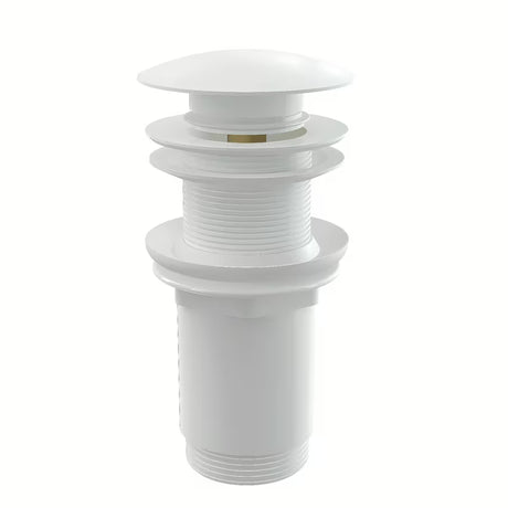 Potpuno metalna sifonska garnitura za umivaonik odvod Alca s bijelim čepom i kromiranom površinom