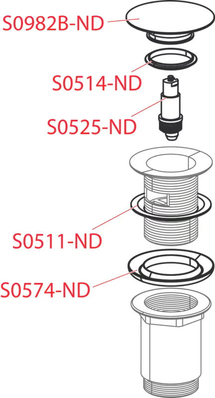 Alca umivaonički odvod ClickClack 5/4 s preljevom i velikim bijelim čepom