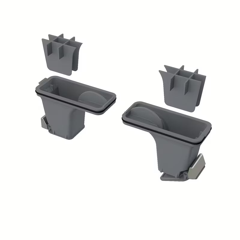 Siva kombinirana sifonska zaštita od neugodnih mirisa SMART pro podni slivnici Alca