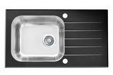 Crni sudoper  Alveus Altone 20 s ocjeđivačem pro ugradnja na radnu ploču
