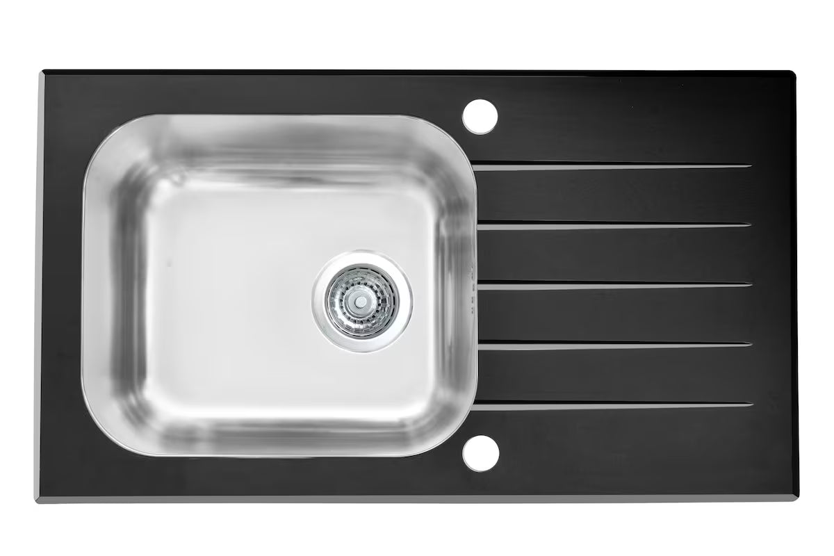 Crni sudoper  Alveus Altone 20 s ocjeđivačem pro ugradnja na radnu ploču