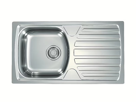 Inox ugradbeni sudoper  Alveus Basic 170 s ocjednom plohom.