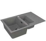 Granitni sudoper  Alveus Cadit 70 / 81 s tuš kadom i ocjeđivačem u boji beton