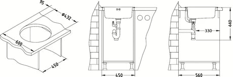 Okrugli nehrđajući sudoper  Alveus Form 10 pro za ugradnju u radnu ploču