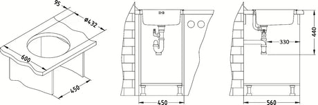 Okrugli nehrđajući kuhinjski ugradbeni sudoper Alveus Form 10 bez ocjeđivača