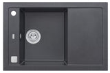 Crni granitni sudoper  Alveus Formic 30 s ocjeđivačem i reverzibilnom izvedbom