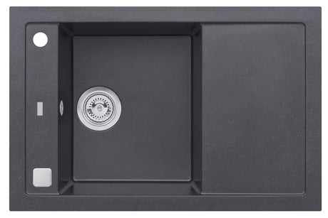 Crni granitni sudoper  Alveus Formic 30 s ocjeđivačem i reverzibilnom izvedbom
