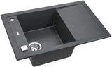 Crni granitni sudoper  Alveus Formic 30 s ocjeđivačem i reverzibilnom izvedbom