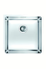 Inox sudoper  Alveus Kombino 30 bez ocjeđivača s ekscentričnim sitastim odvodom s preljevom