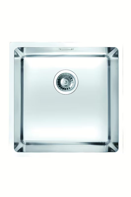 Inox sudoper  Alveus Kombino 30 bez ocjeđivača s ekscentričnim sitastim odvodom s preljevom