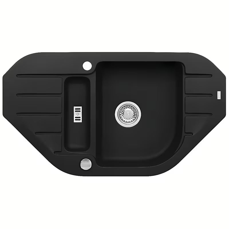 Alveus granitni ugradbeni sudoper  s ocjeđivačem na radnu ploču 90 x 50 cm