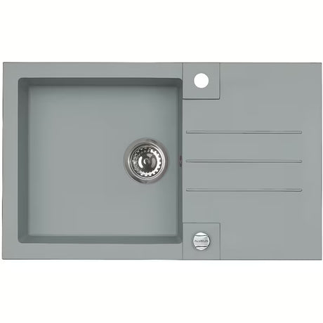 Granitni sudoper  Alveus s ocjedom pro gornja montaža u dekoru beton, 78 x 48 cm.