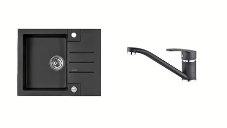 Ugradbeni granitni sudoper  Alveus s ocjeđivačem i ekstra glatkom površinom