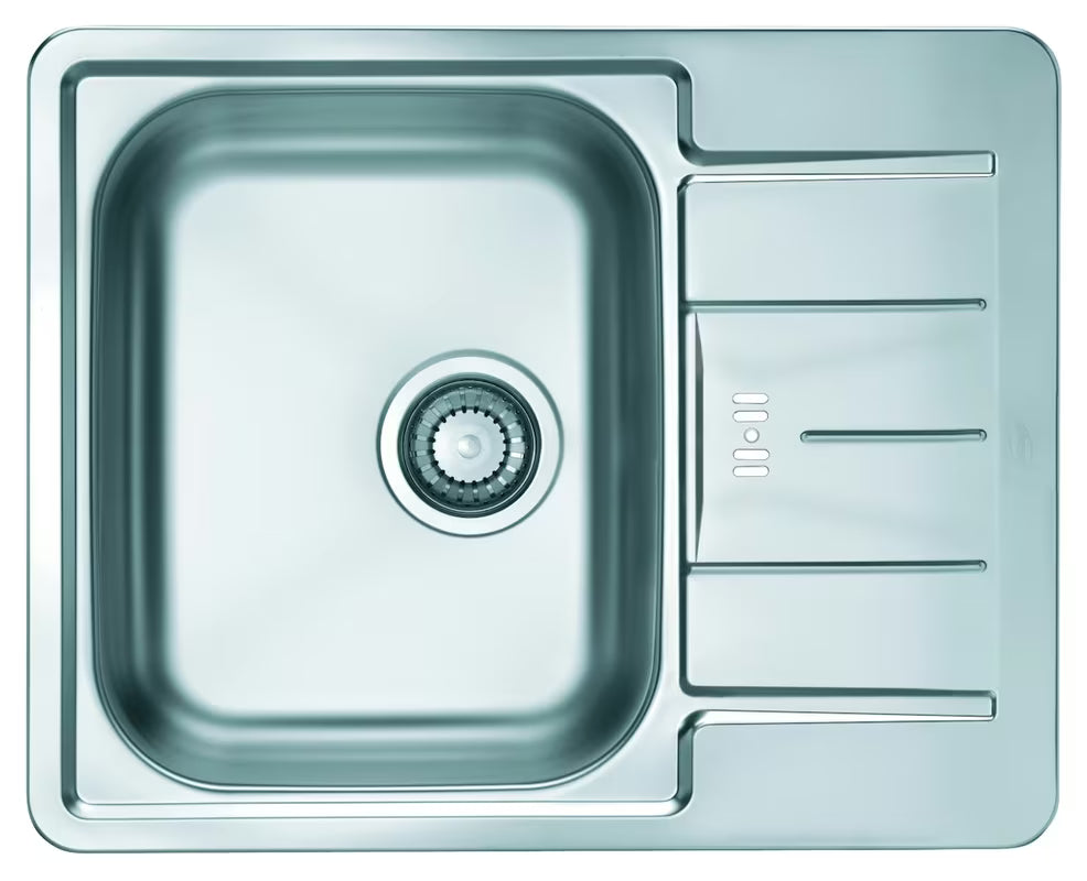 Alveus Line 60 ugradbeni nehrđajući sudoper  s ocjeđivačem u dekor izvedbi