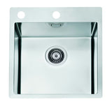 Inox kuhinjski jednostruki sudoper Alveus Pure 20 bez ocjeđivača, pro ugradnja na radnu ploču