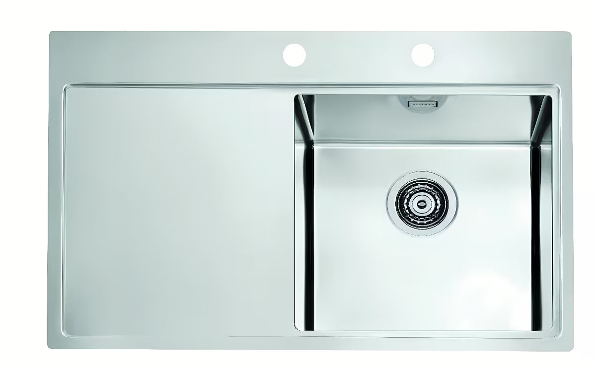 Inox sudoper  Alveus Pure 40 s ocjeđivačem s koritom desno