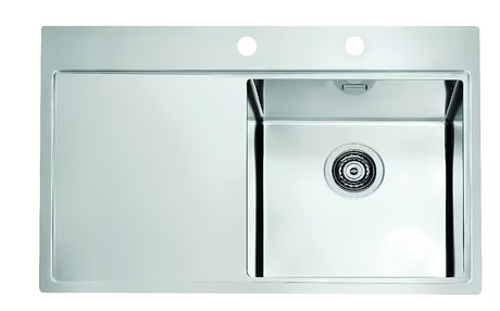 Inox sudoper  Alveus Pure 40 s ocjeđivačem s koritom desno