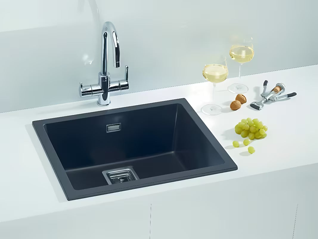 Granitni sudoper  Alveus Quadrix 50 u boji twilight pro ugradnja na radnu ploču.