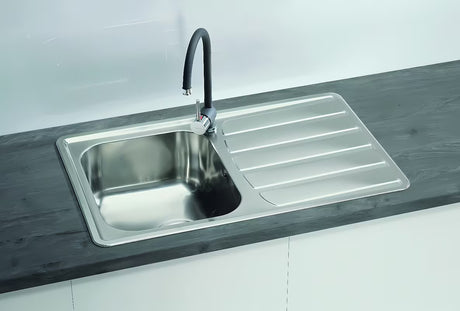 Inox ugradbeni sudoper  Alveus Zoom 20 s ocjeđivačem u izvedbi SAT