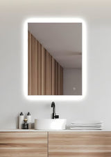 Pravokutno LED ogledalo Amirro 60x80 cm sa senzorom i neutralnim bijelim osvjetljenjem 4000K.