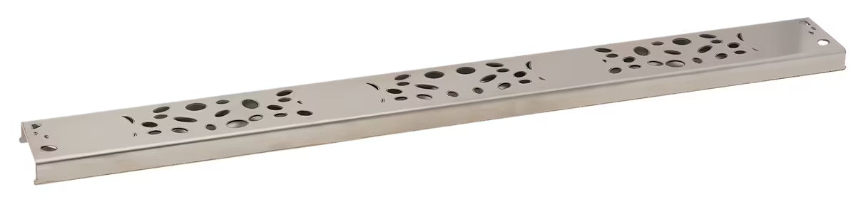 Kromirani rešetka od poliranog nehrđajućeg čelika s rešetkom u dekoru ovala pro tuš kanalica