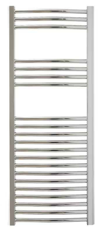 Električni radijator Anima Marcus u krom izvedbi, 45x111,8 cm, s grijaćim štapom i termostatom.